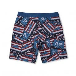Apparel Blue Water Americamo Sticker Fishing Shorts