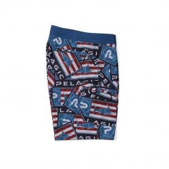 Apparel Blue Water Americamo Sticker Fishing Shorts