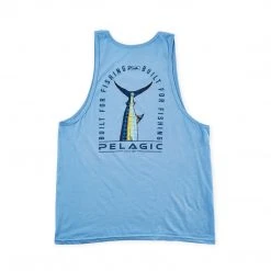 Apparel Fishtail Blue Marlin Tank Top Mens