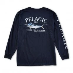 Apparel Dolphin Fish Long Sleeve Fishing T-Shirt Mens