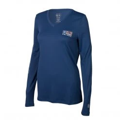 Apparel Womens Aquatek Icon V-Neck Fishing Shirt - Women's