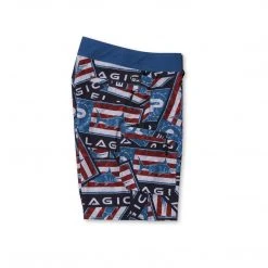 Apparel Youth Blue Water Americamo Sticker Fishing Shorts