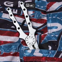 Apparel Youth Blue Water Americamo Sticker Fishing Shorts