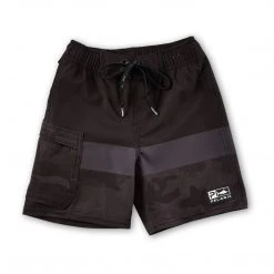 Apparel Kid's Blue Water Camo Fishing Shorts Kids 3T - 5T