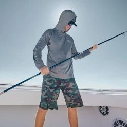 Apparel Mens Aquatek Icon Hooded Fishing Shirt