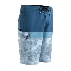 Apparel Youth Blue Water Camo Fishing Shorts