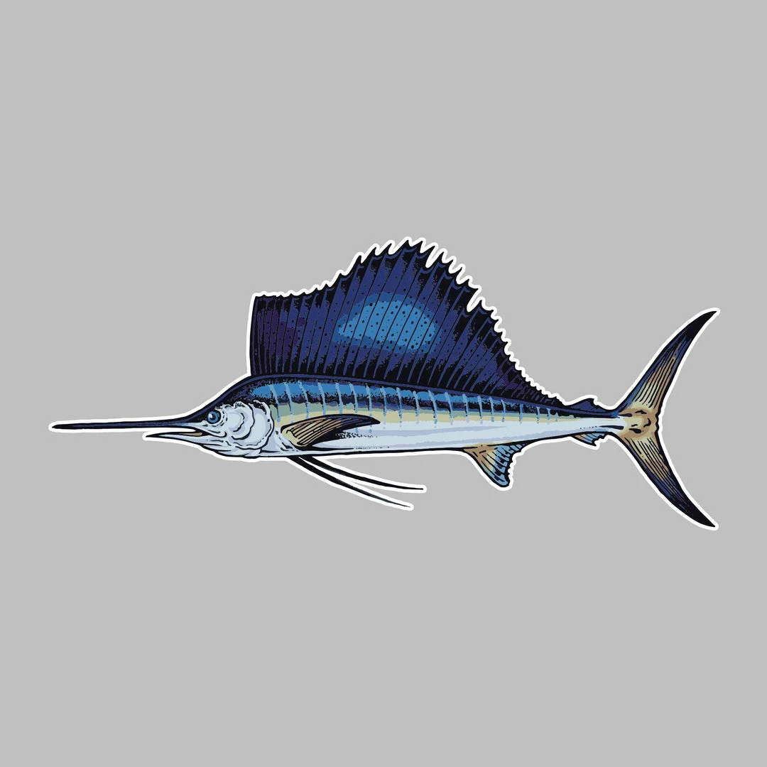 Apparel Decal - Sailfish Apparel Decal - Sailfish